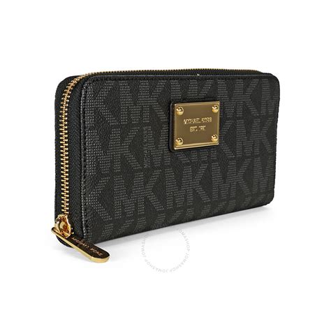 leather continental wallet michael kors|Michael Kors monogram zip wallet.